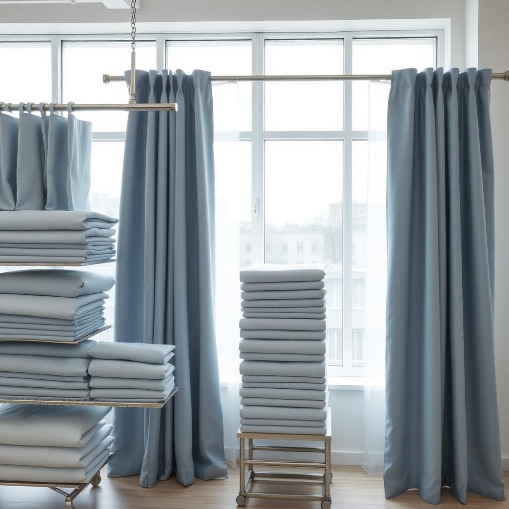 Estrutura profissional Novara para higienização de persianas e cortinas